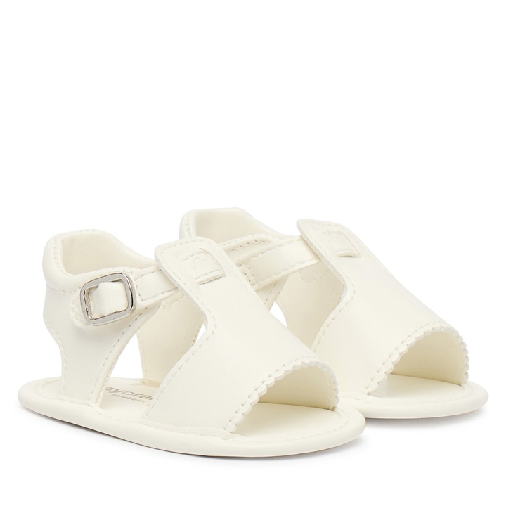 Sandale Fete, Mayoral, piele ecologica, alb
