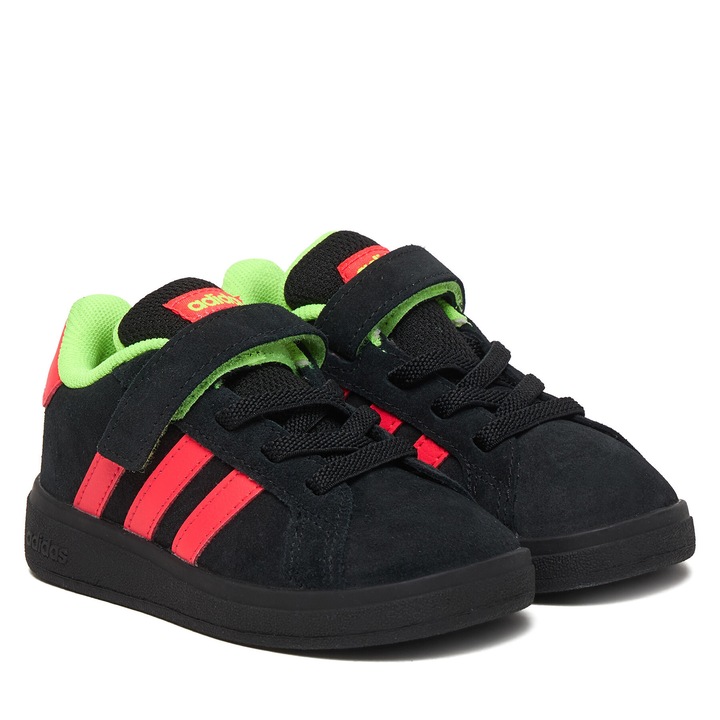 Момчешки маратонки, Adidas, естествена кожа, 30 EU, Черен