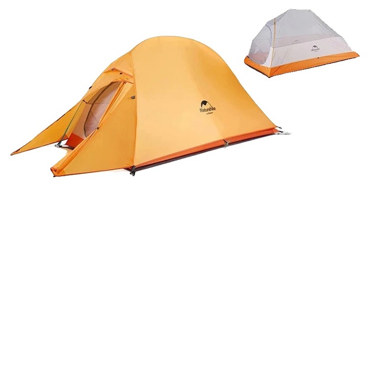 Cort camping Cloud Up 1P, design usor, rezistent la intemperii, dimensiuni standard