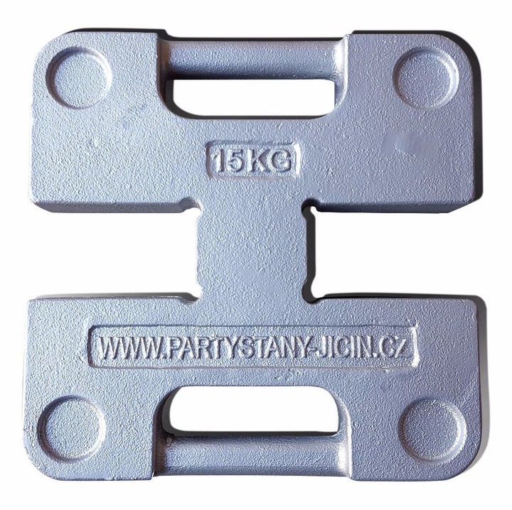 Greutate pentru corturi Ambitent, 15kg, 254x254mm, pentru stalpi de pana la 53mm