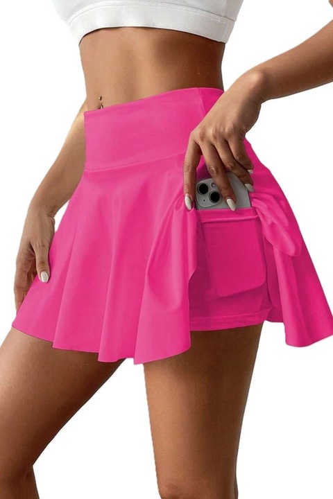 Fusta Dama, Scurta, De Tenis, 2 In 1 Leggings/Fusta, Roz, S