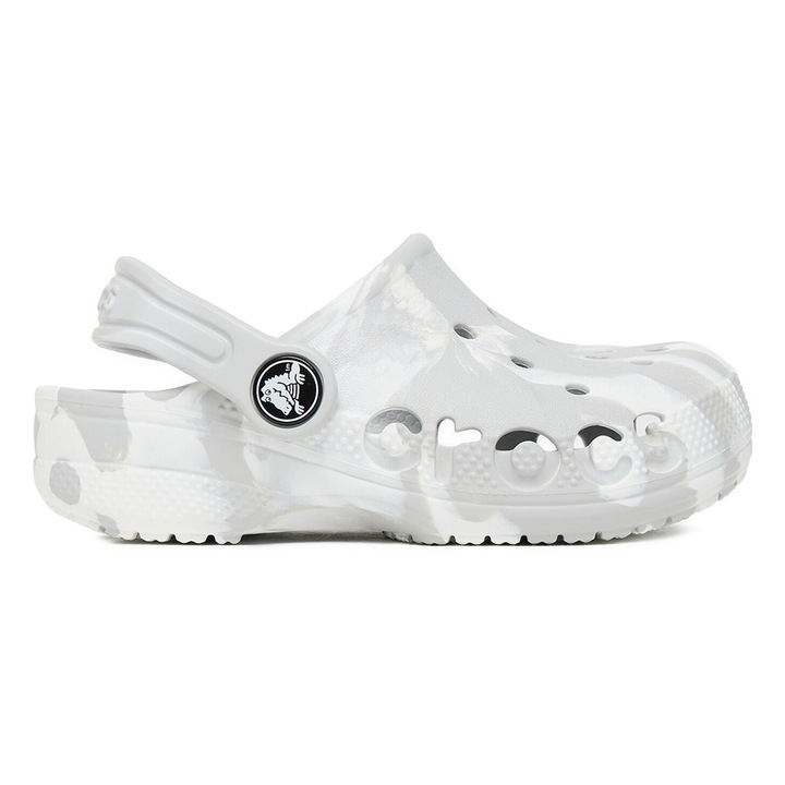 Gyermek papucs, Crocs, szürke, szintetikus anyag, lányoknak