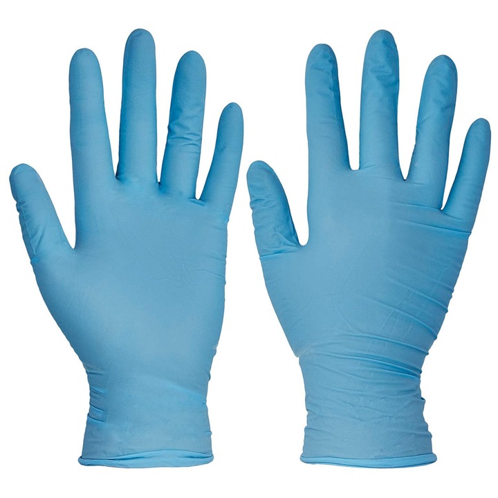 Manusi de unica folosinta, albastru inchis, marimi 7x8x9x10