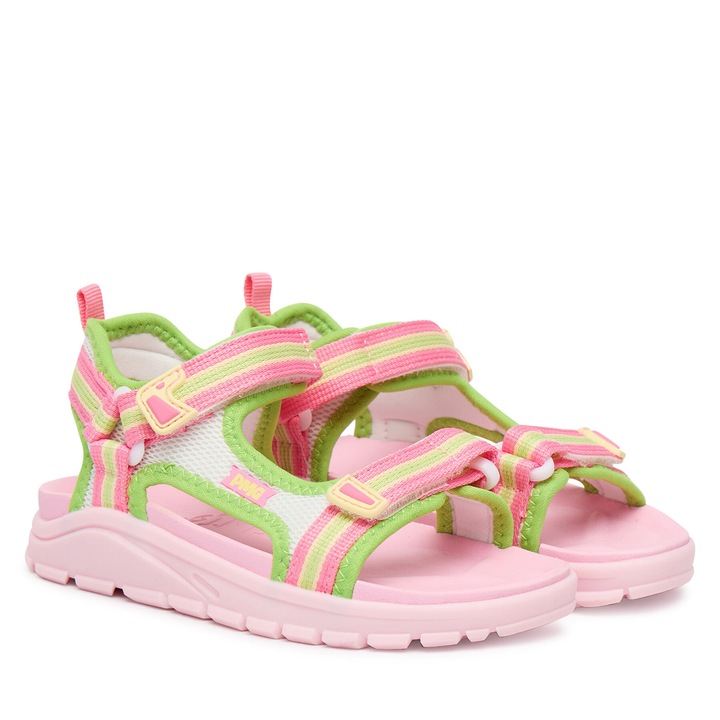 Детски сандали, Primigi, многоцветни, текстил, закопчаване с велкро