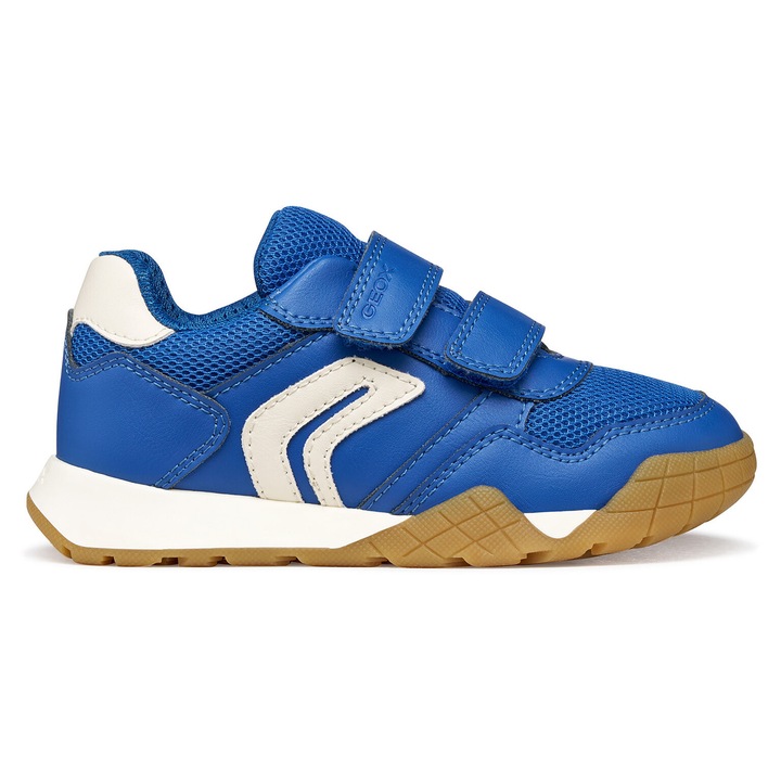 Pantofi copii, Geox, velcro, albastru, piele ecologica