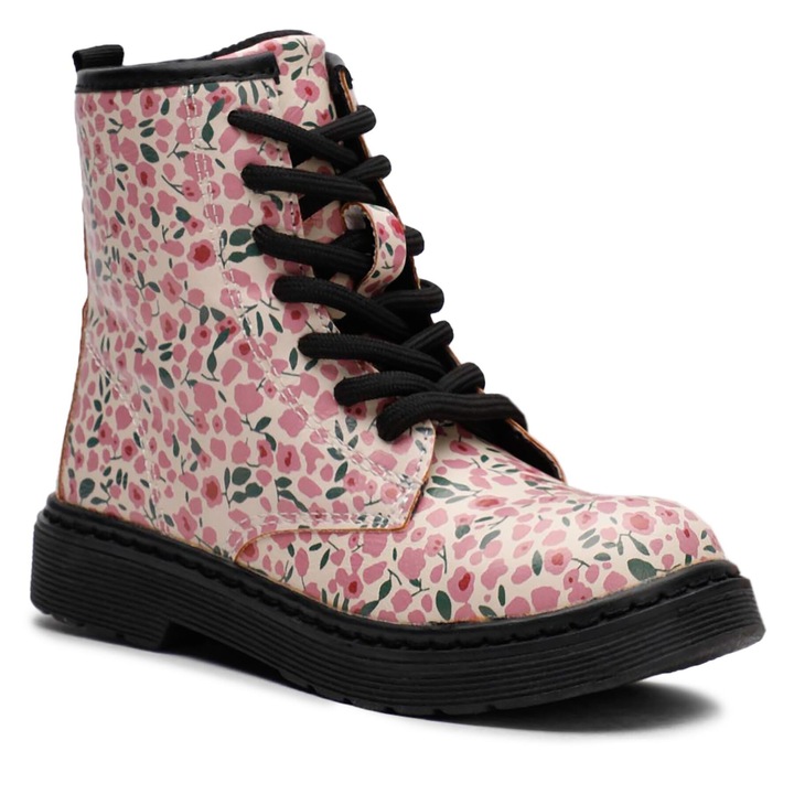 Cizme pentru fete, Nelli Blu, piele ecologica, multicolor, inchidere cu fermoar