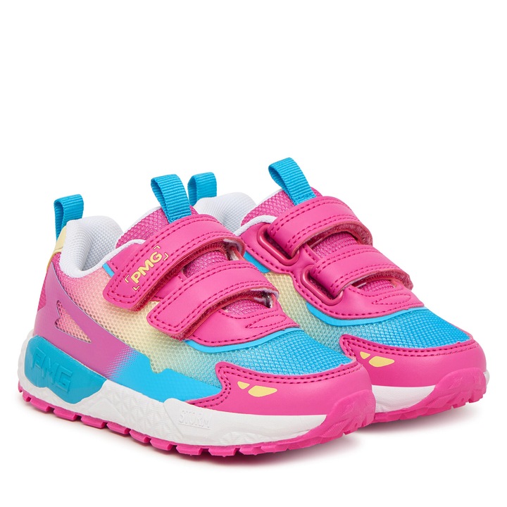 Pantofi sport copii, Primigi, velcro, multicolor, textil/sintetic