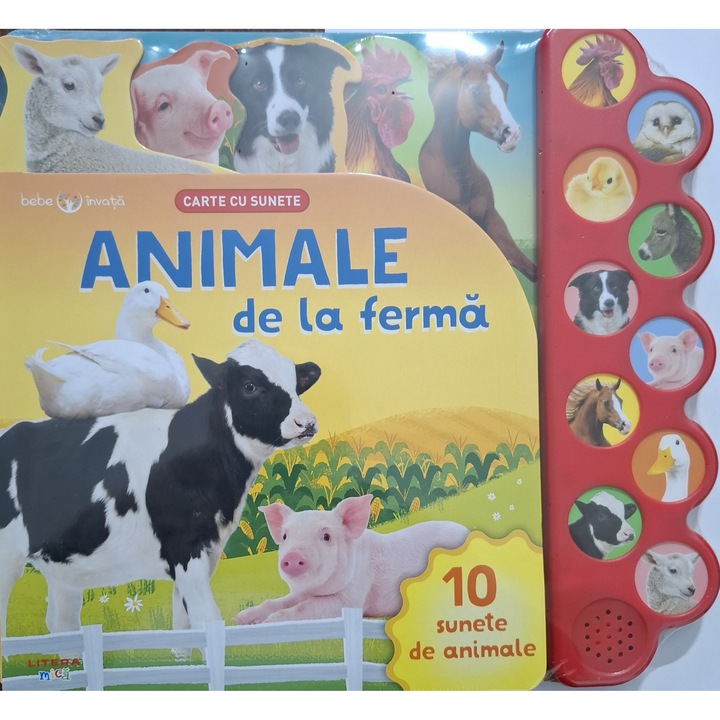 Animale de la ferma, carte cu sunete