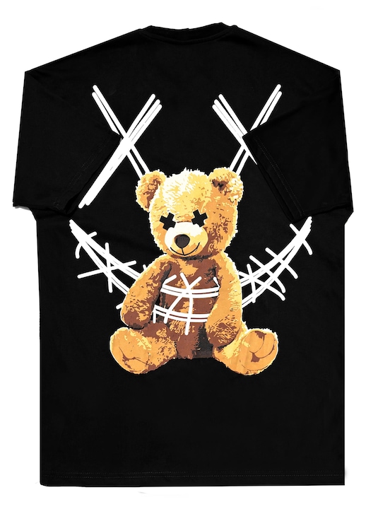 Vulgari oversize polo, fekete - 65487, Fekete