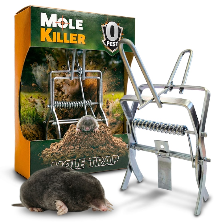 Capcana metalica pentru cartite 21 × 21 × 15 cm ZeroPest – pentru cartite, soareci, sobolani si rozatoare de sol