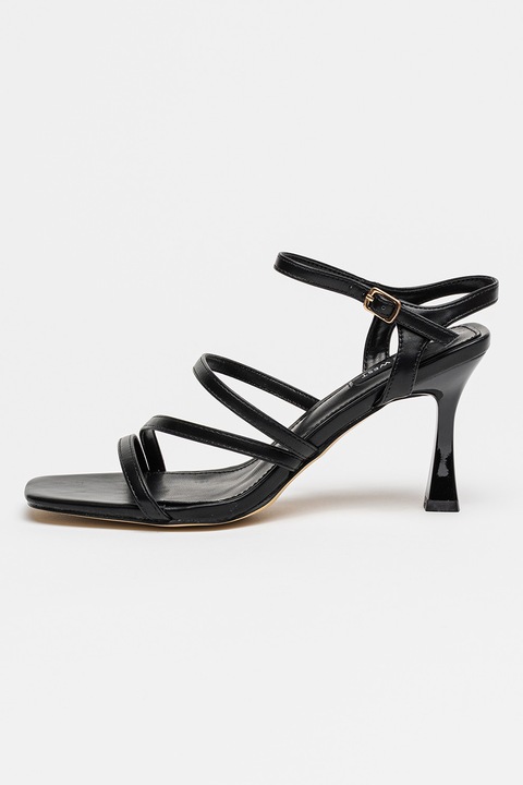 NINE WEST, Sandale din piele ecologica Indora, Negru