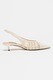 NINE WEST, Pantofi slingback cu aspect impletit Edela, Alb fildes