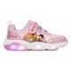 Pantofi sport copii, Princess, adidasi cu LED-uri, roz, sintetic, inchidere velcro