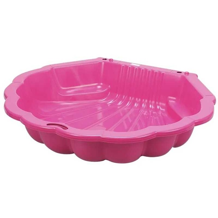 Nisipar/piscină scoică, roz 107 cm x 79 cm x 8 cm