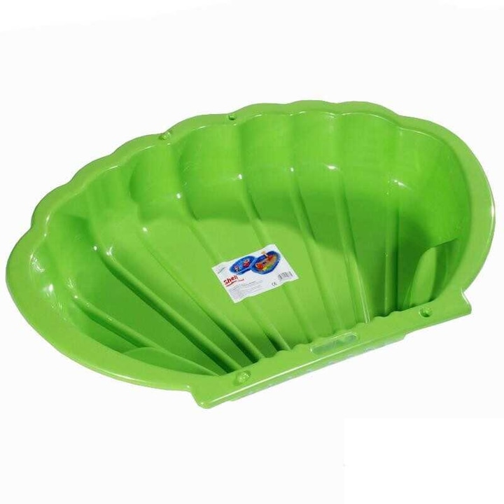 Jucarie pentru nisip piscina Scoică verde, 107× 79 × 8 cm