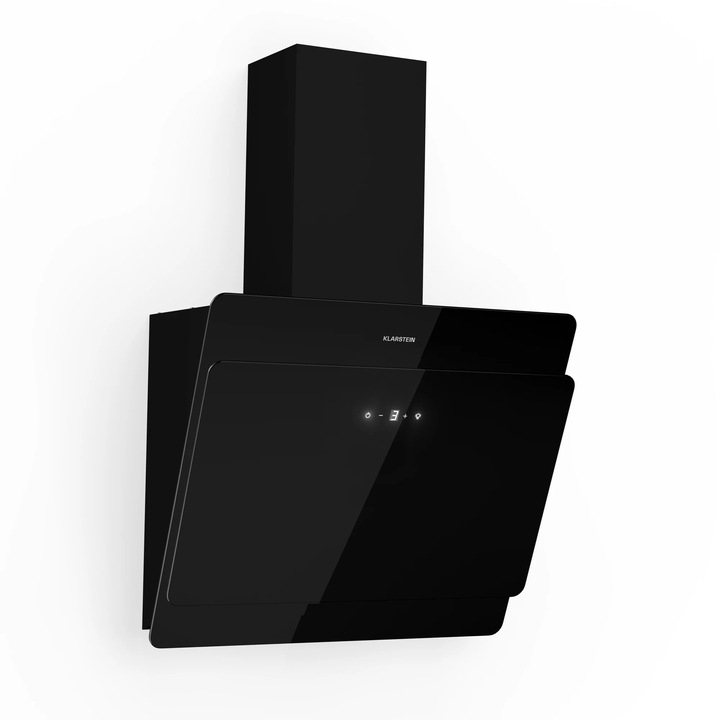 Hota Klarstein Aurica 60, 165 W, 620 m/h, sticlă neagră, 60x50x33 cm