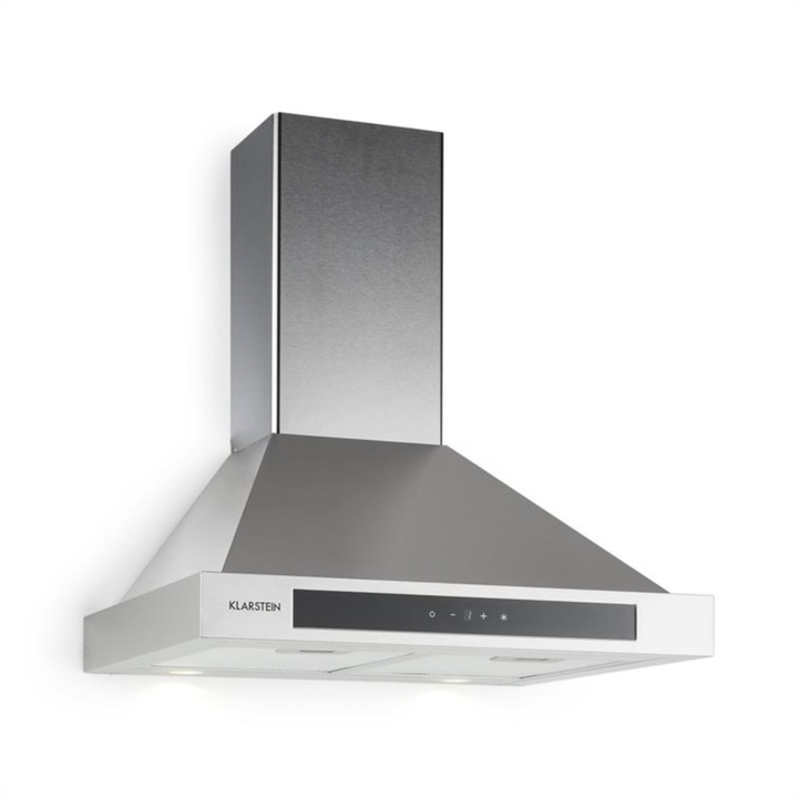 Абсорбатор Klarstein Zelda, неръждаема стомана, 620 м/ч, 60 см, стенен монтаж, тъч контрол