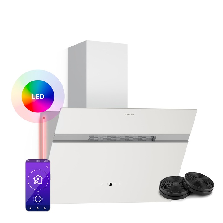 Hota Klarstein Alina, 60 cm, 600 m/h, EEC A, iluminare LED