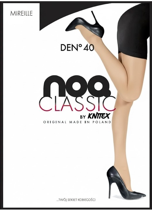 Ciorapi dama Knittex Mireille 40 den, microfibra, bej, marime 3-M Standard