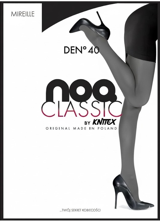 Ciorapi de dame Knittex Mireille microfibra 40 den, gri, marime 2-S Standard