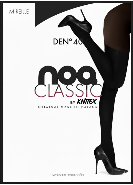 Ciorapi de dama, Knittex Mireille, microfibra, 40 den, negri, marime 3-M Standard