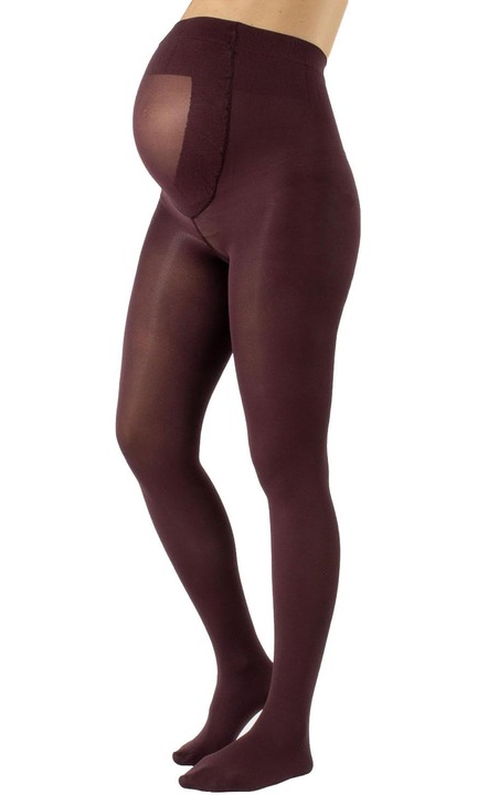 Dresuri pentru Gravide CALZITALY 100 DEN, opaci, elasticitate, burgundi, 2XL