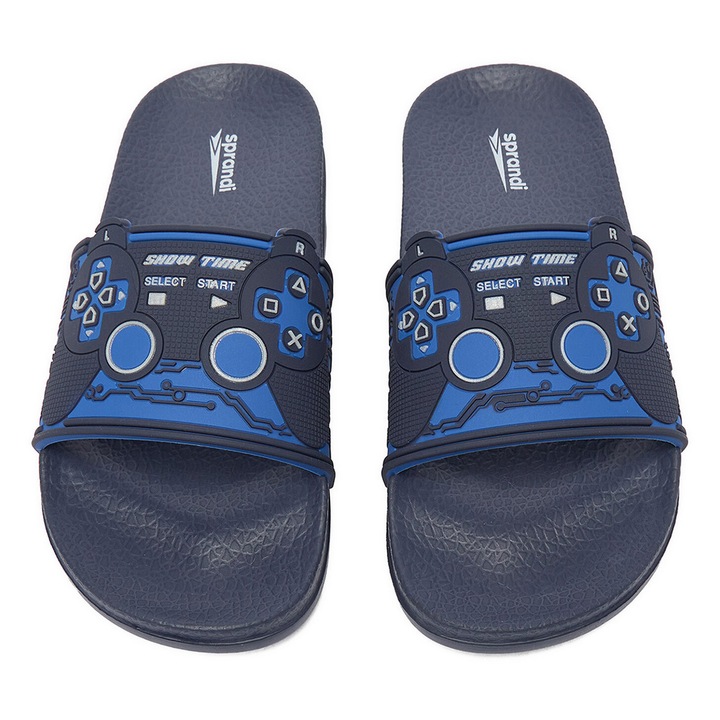 Gyermek papucs, Sprandi, szintetikus anyag, csúszásmentes talp, kék