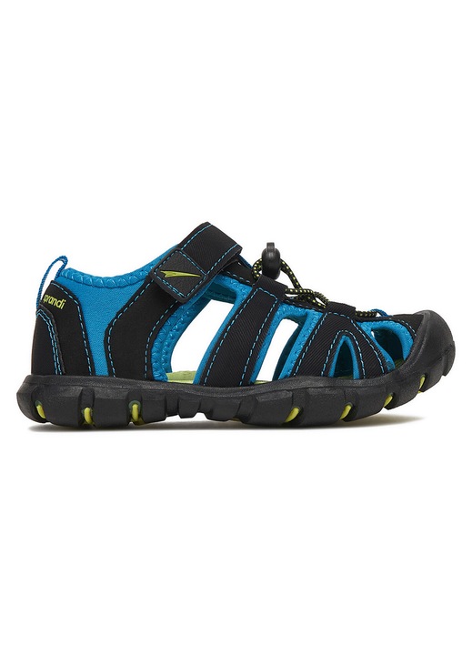 Sandale copii, Sprandi, sintetic, negru, inchidere velcro