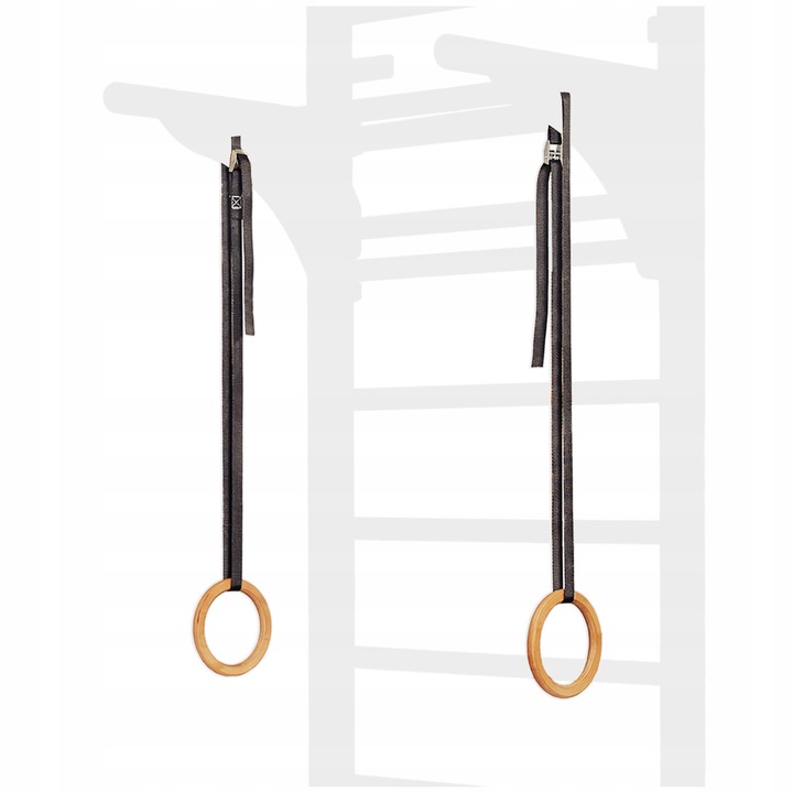 Ineluri De Gimnastica Cu Curele Reglabile, Miuu, Capacitate Maxima 120 kg, Material Placaj Din Lemn, Curele Reglabile Negre, Placaj Tratament Cu Ulei, Durabil, Rezistent, Rezistent La Daune