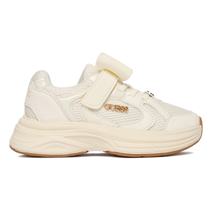 Gyerek sportcipő, Guess, textil, bézs, tépőzáras záródás