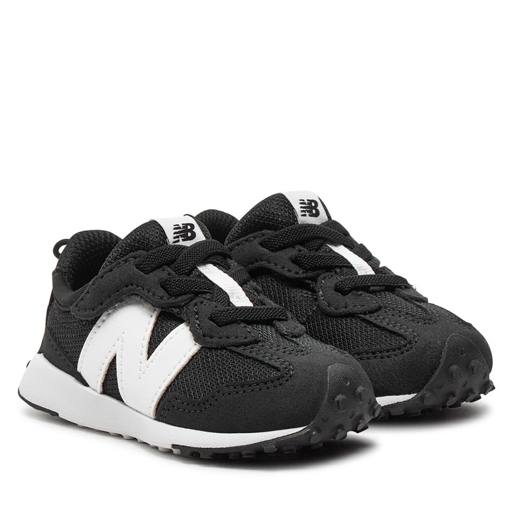 Pantofi copii, New Balance, sneakersi, material respirabil, negru, velcro, 23.5 EU
