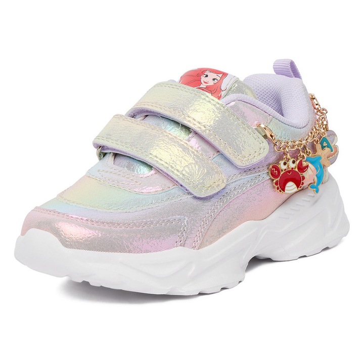 Pantofi sport copii, Princess, multicolor, sintetic, sistem inchidere velcro