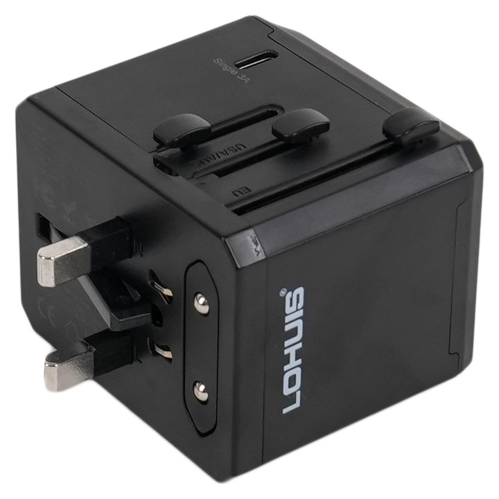 Adaptor de calatorie international (US, EU, AUS, UK) Lohuis
