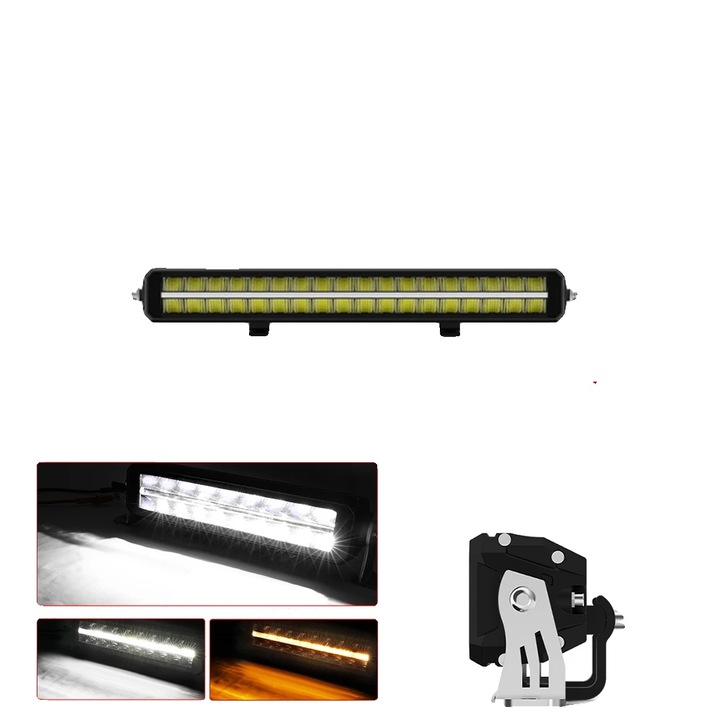 Bara LED 22inch, constructie rezistenta la apa, design combo beam