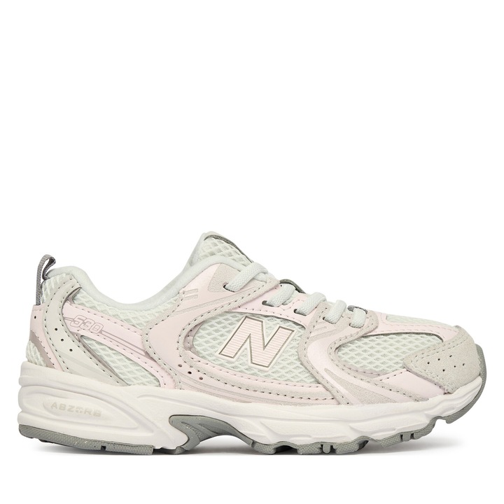 Pantofi copii, New Balance, de fete, gri, textil, 30.5 EU