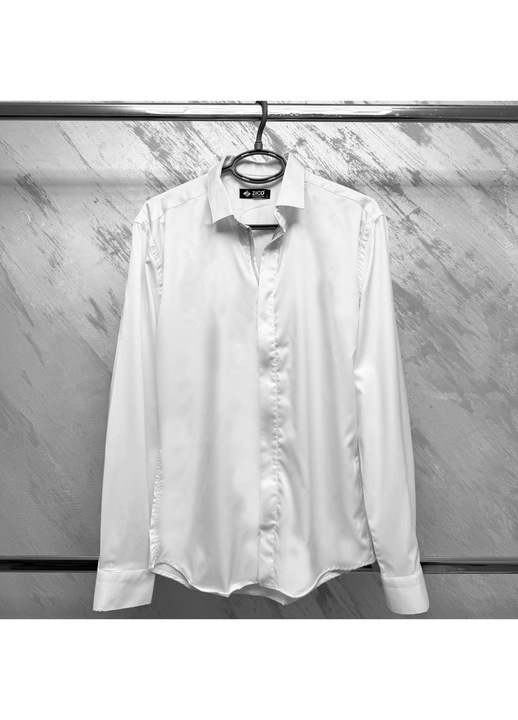 Cămașă bărbați, My Store, alb, slim fit, XXL