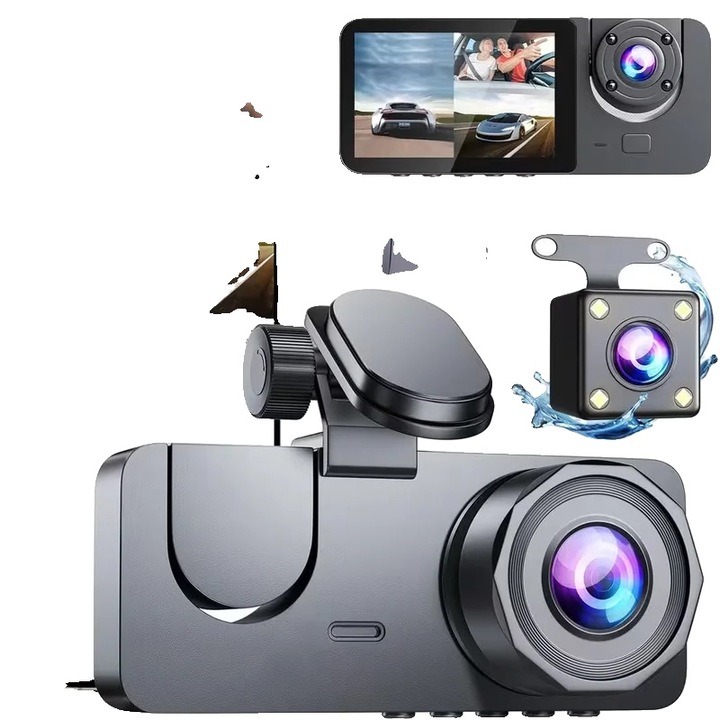 Camera auto DVR, 1080P Full HD, supraveghere in timp real, noapte, dimensiuni compacte