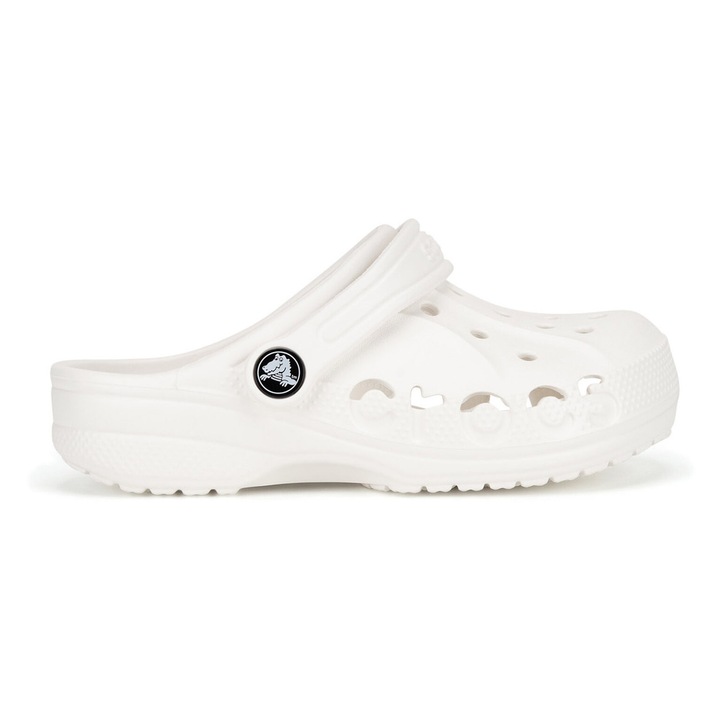 Női papucs, Crocs, fehér, szintetikus anyag, sportos stílus