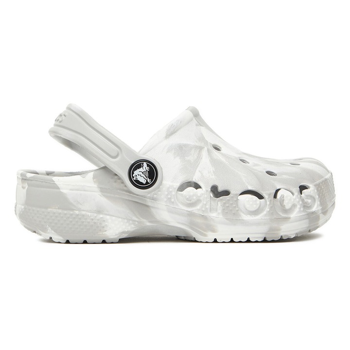 Slapi Fete, Crocs, plastic, gri/alb