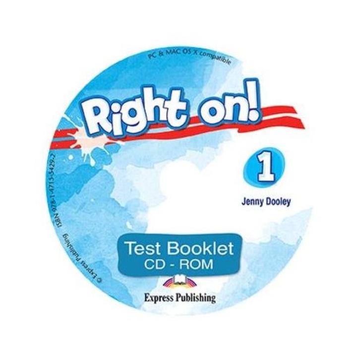 Curs engleza Right on 1 Test Booklet CD-ROM, Jenny Dooley