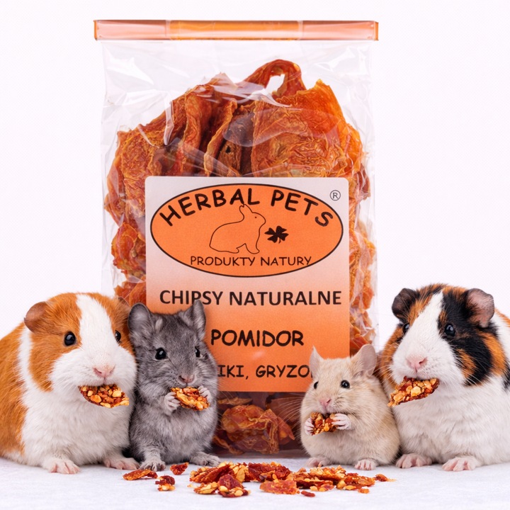 Натурален доматен чипс, Herbal Pets, 40 гр., за гризачи, богат на минерали