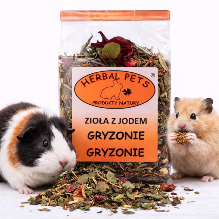 Храна с йод за зайци и гризачи, Herbal Pets, 50гр, оптимално храносмилане, естествена детоксикация