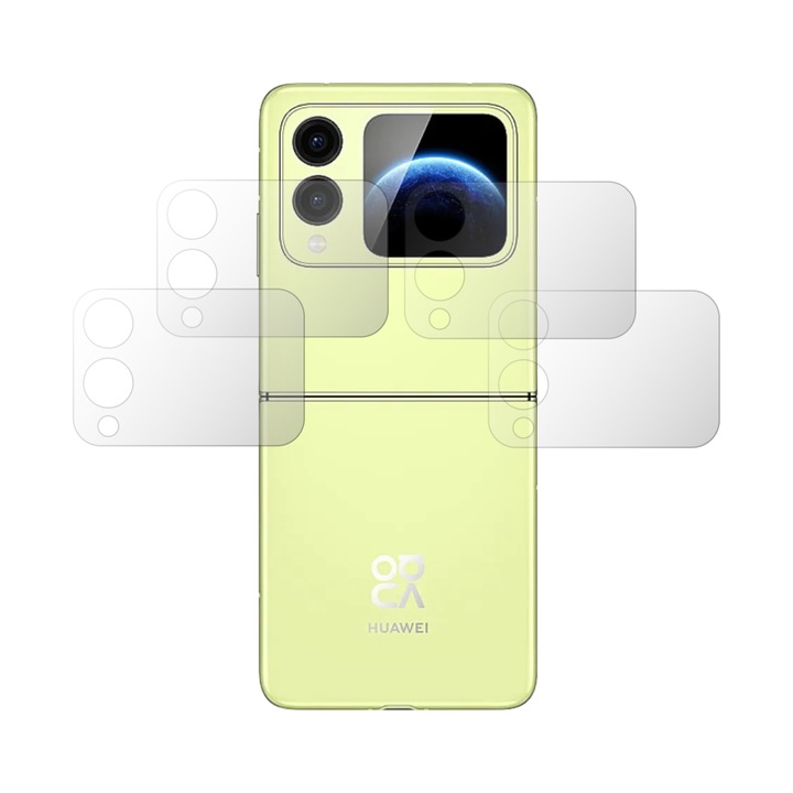 Set 4X Folie Protectie Ecran Extern Folie24, pentru Huawei nova Flip S, 2X Ultra-Clear + 2X Mate, Acoperire Full-Display si Case-Friendly, Adezive, Flexibile cu Auto Regenerare