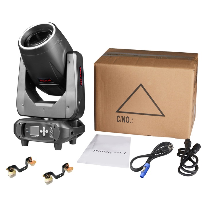 Lumina mobila, efecte de iluminare dinamice, 19 canale, 540x270°, 1 bucata, priza EU