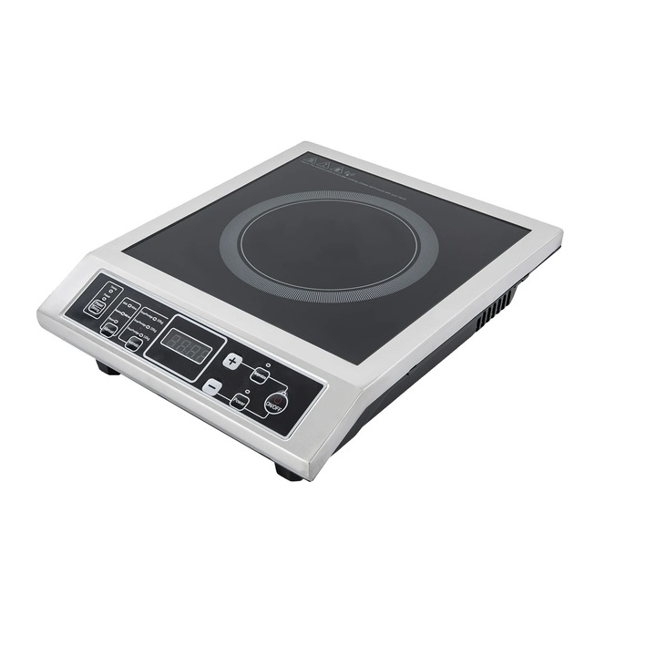 Електрически котлон, 8 температурни нива, 3500W мощност на нагряване, черен, компактен дизайн