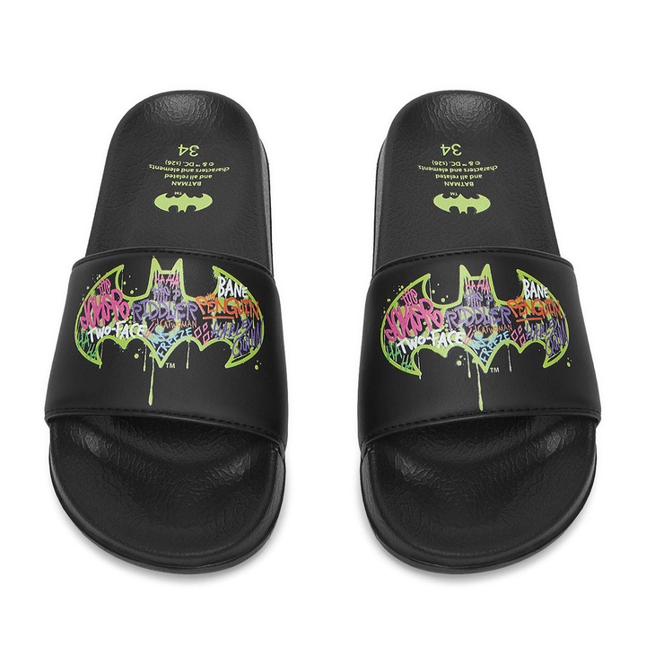 Slapi Baieti, Batman, piele ecologica, negru