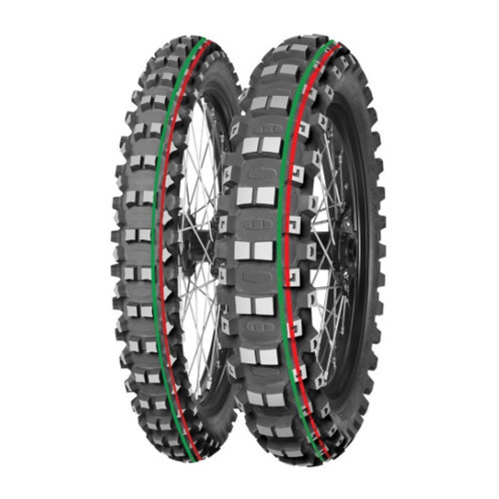 Anvelopa moto MITAS Opona 100/90-19 Terra Force-MX, rosu-verde, TT, DOT 2025