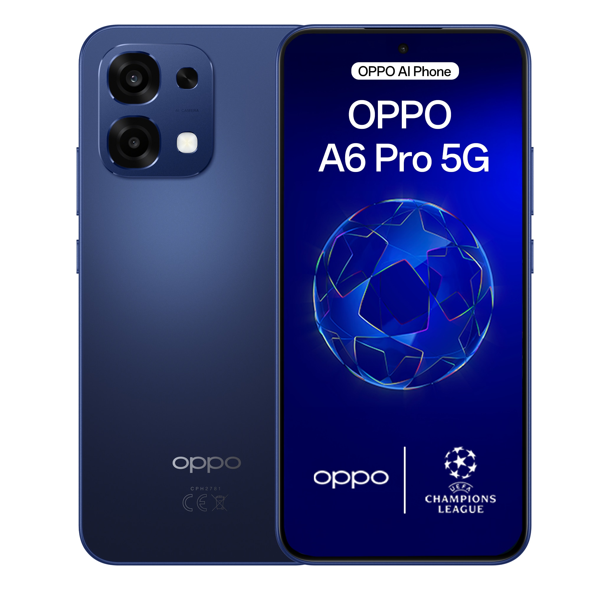 Telefon mobil OPPO A6 Pro, Mediatek Dimensity 6300, 5G, Dual Sim, 256GB/8GB, Stellar Blue
