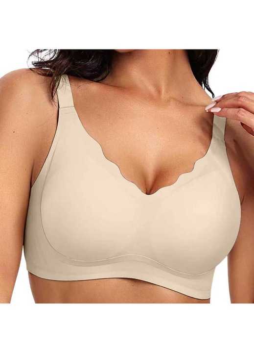 Sutien fără sarma, Sutiene fara cusaturi sexy, Crem