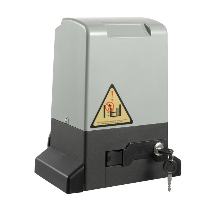 Sistem de deschidere poarta culisanta, control de la distanta, design rezistent la apa, gri, capacitate maxima 600kg